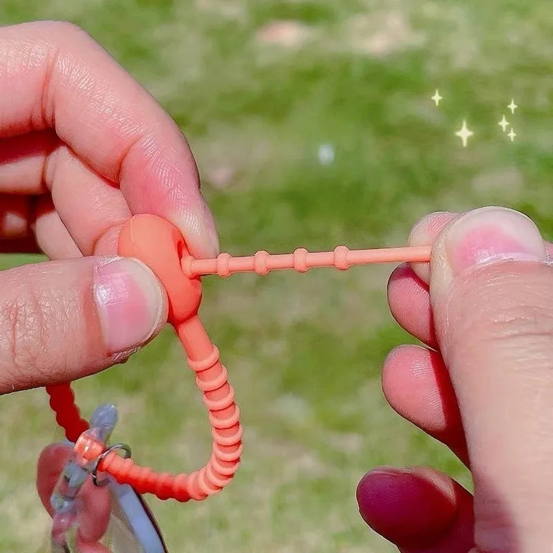 10 bis 50 Stück silikon Kabelbinder in Candy Farben mit Schnalle 15cm