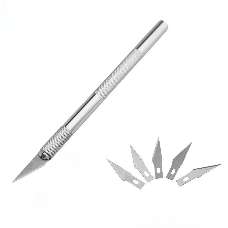 Präziser Gummischneider für Tischtennisbeläge mit Aluminiumgriff