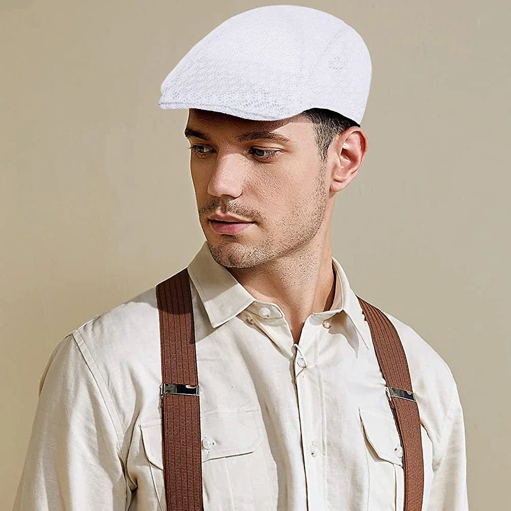 Atmungsaktive Sommer-Berets Unisex – Winddicht - Sonnenschutz, Retro-Stil