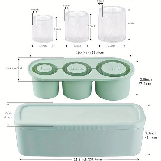 Silikon-Eiswürfelformen mit Deckel für Tumbler 20/30/40 Oz