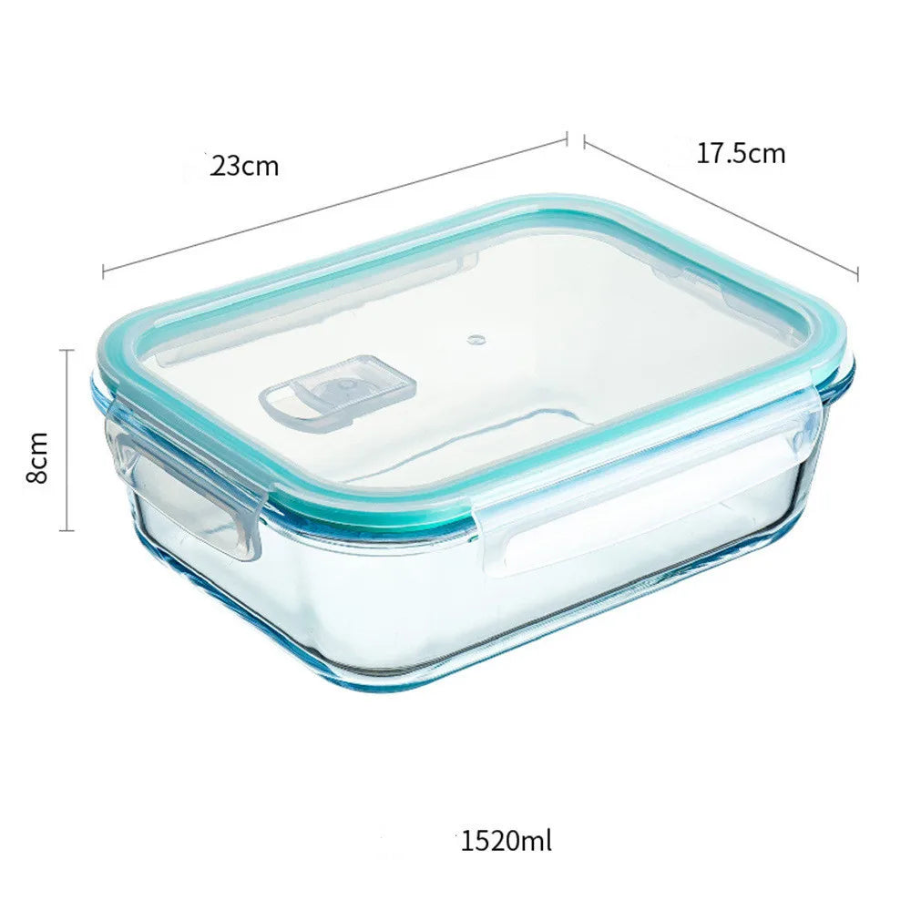 Borosilikatglas Lunchbox – Mikrowelle, Versiegelt, Kühl- und Gefrierbox