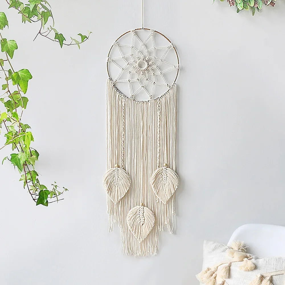 Baum des Lebens Traumfaenger Makramee Boho Wandbehang fuer Zuhaus