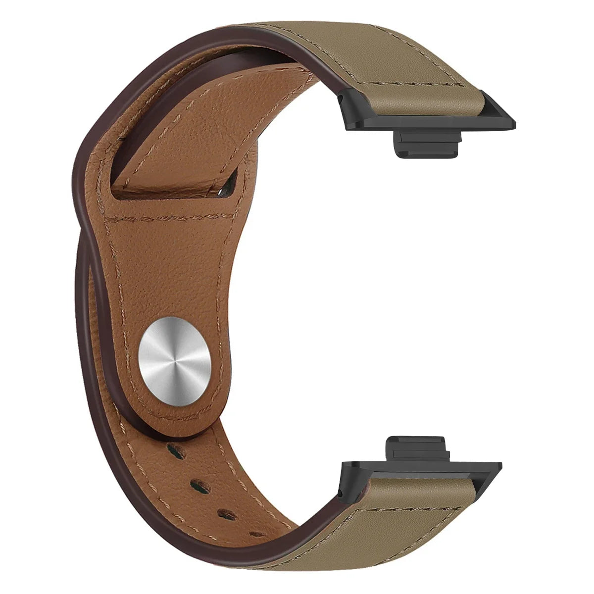 Elegantes Lederarmband für Smartwatch und Fitness Tracker-Yabubestshop