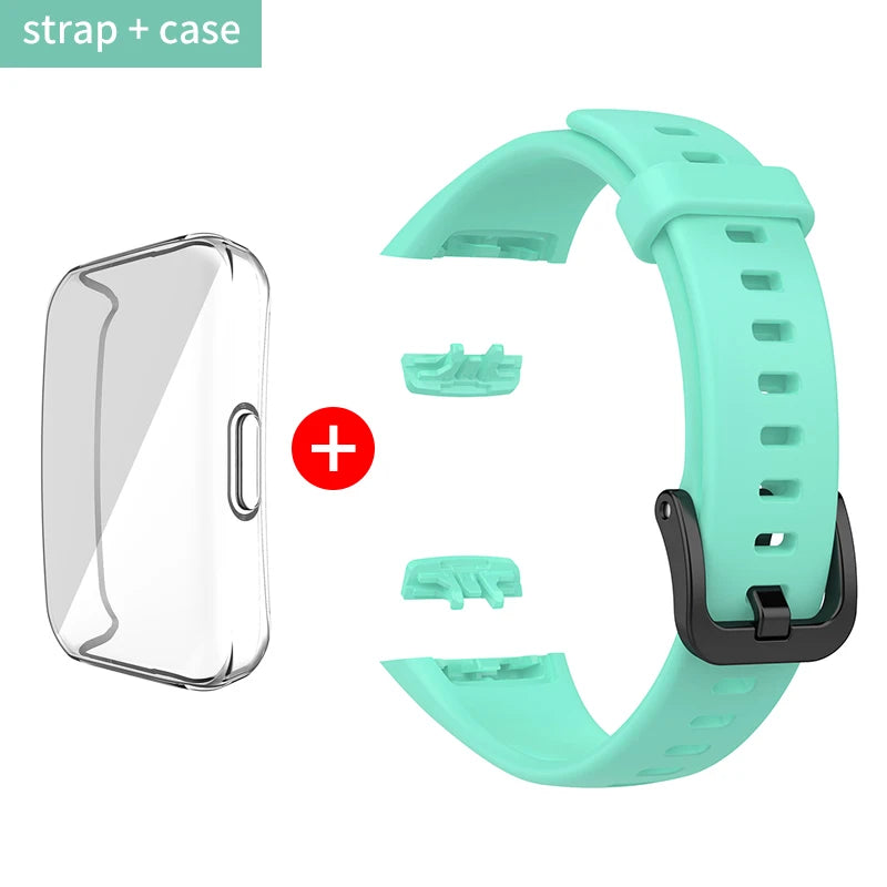 Silikon Ersatzarmband mit TPU Schutz für Huawei - Honor Band 6