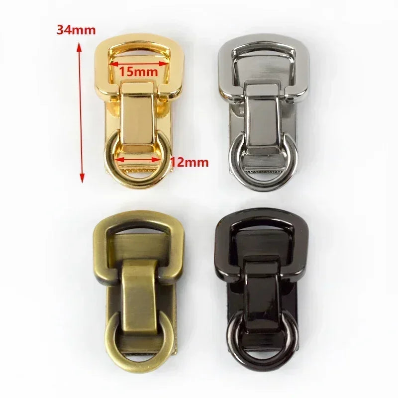 5er Set Metall Clip Schnallen fuer Handtaschen und DIY Riemen
