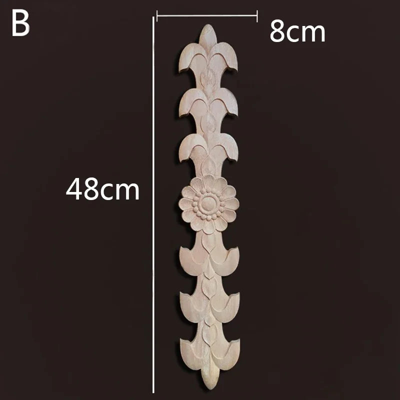 Holzmoebel Applikationen Wohnzimmer Dekoration NATUERLICHE Blumen