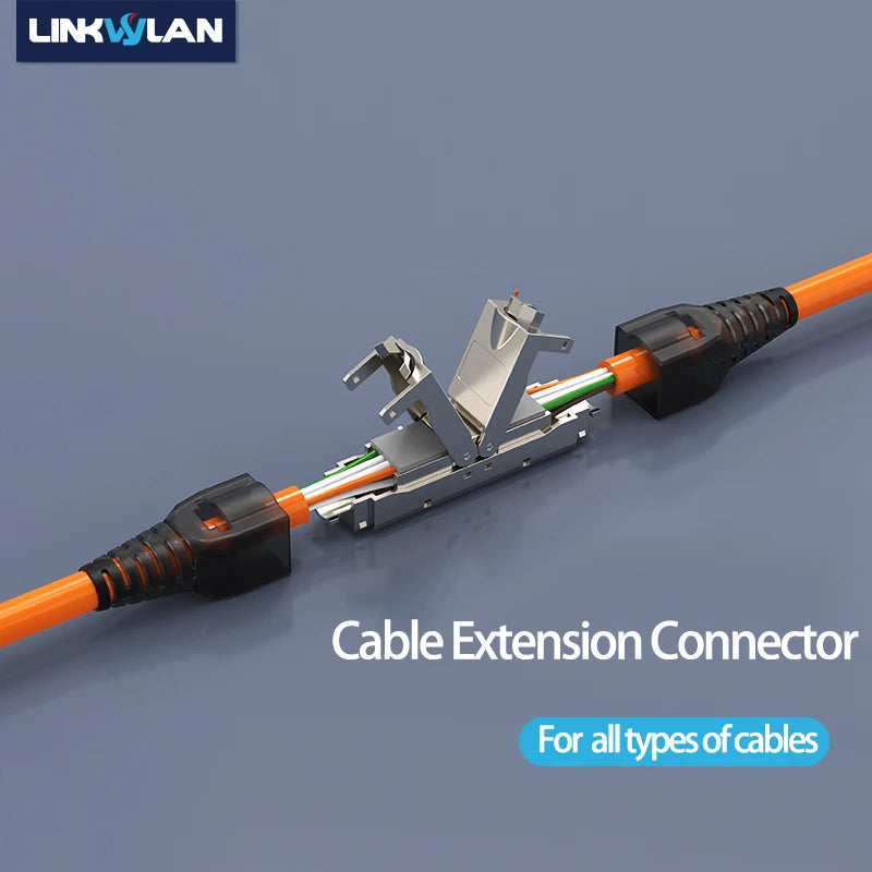 Werkzeugloser RJ45 Netzwerk Extender für Cat5e Cat6A Cat7 LAN Kabel