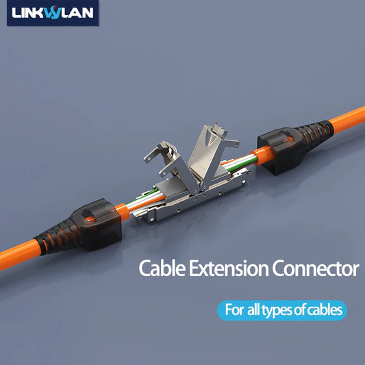 Werkzeugloser RJ45 Netzwerk Extender für Cat5e Cat6A Cat7 LAN Kabel