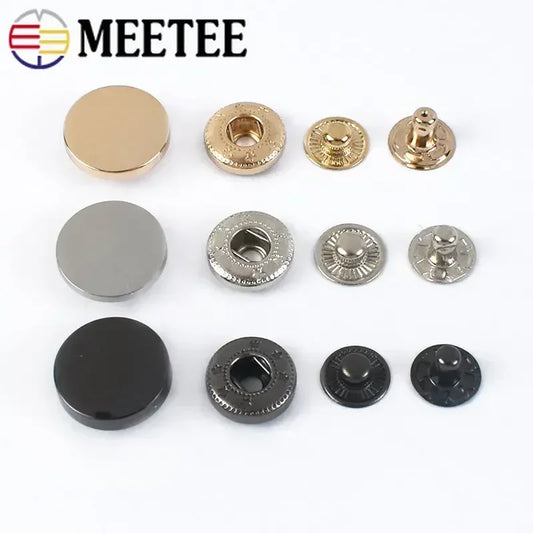 20 Sets Metall Druckknöpfe 10 12 15 17 20 25 mm Nähzubehör