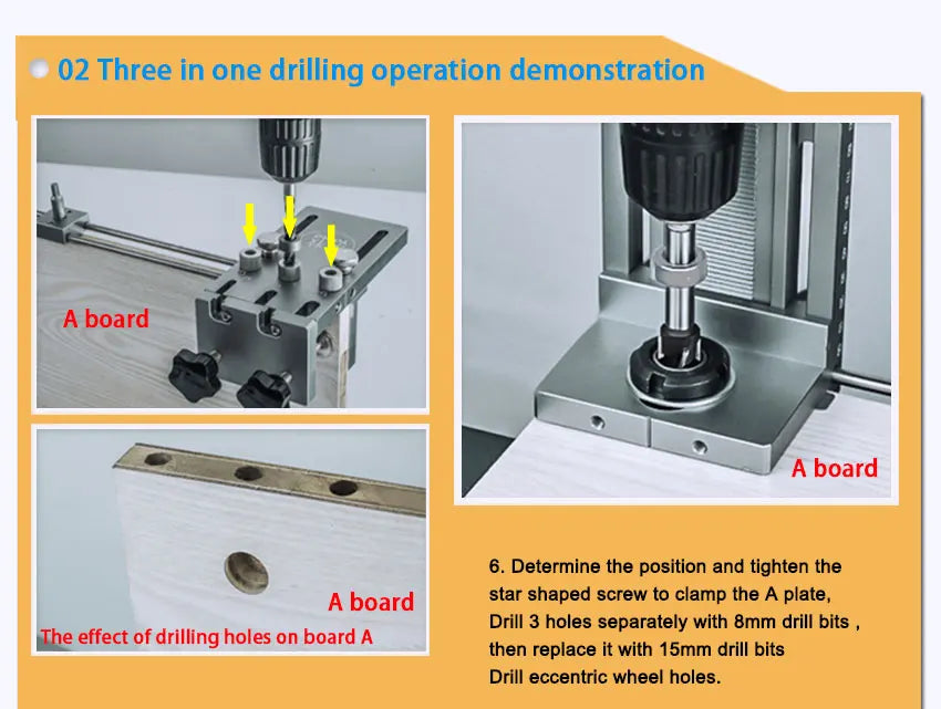 YOMO 3-in-1 Dübelvorrichtung für Möbel - Holzbohrer Locator-Yabubest - Home & More