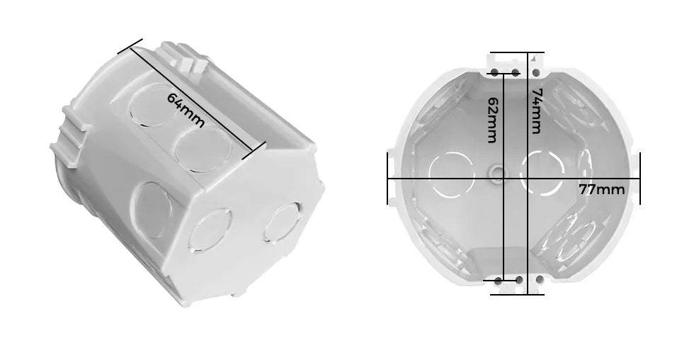 YINKA Lichtschalter mit goldener Glasscheibe für Zuhause EU Standard