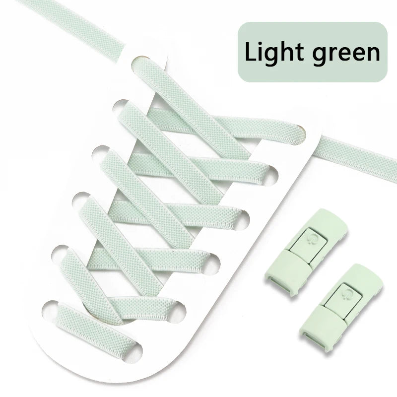 No Tie elastische flache Schnürsenkel mit Press Lock für Kinder und Erwachsene