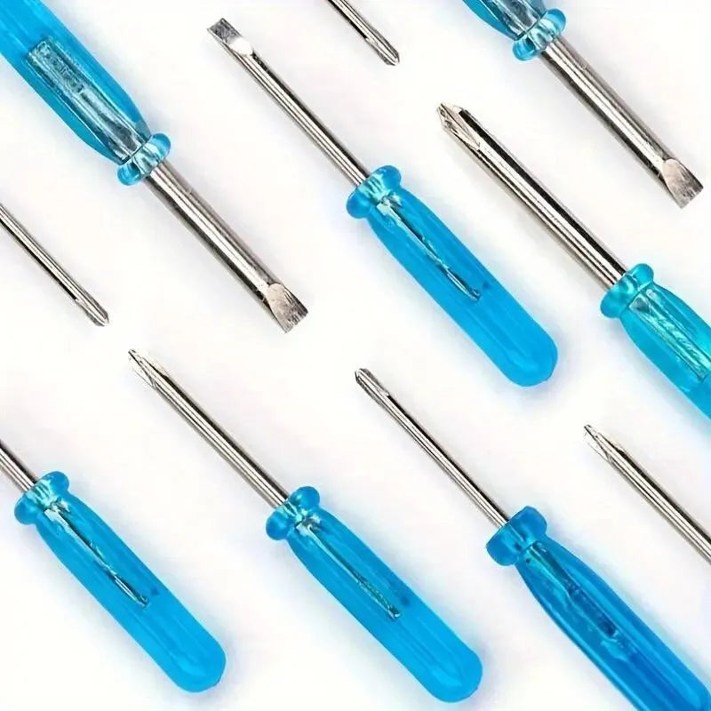 Mini Schraubendreher Set 10-teilig, 2mm Kreuz für Feinmotorik - kleine Basteleien