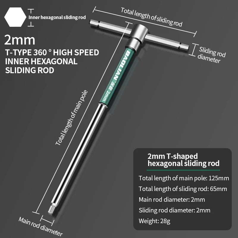 Torx Schraubendreher T Typ Inbusschlüssel 2,5-10 mm Chrom Vanadium Stahl