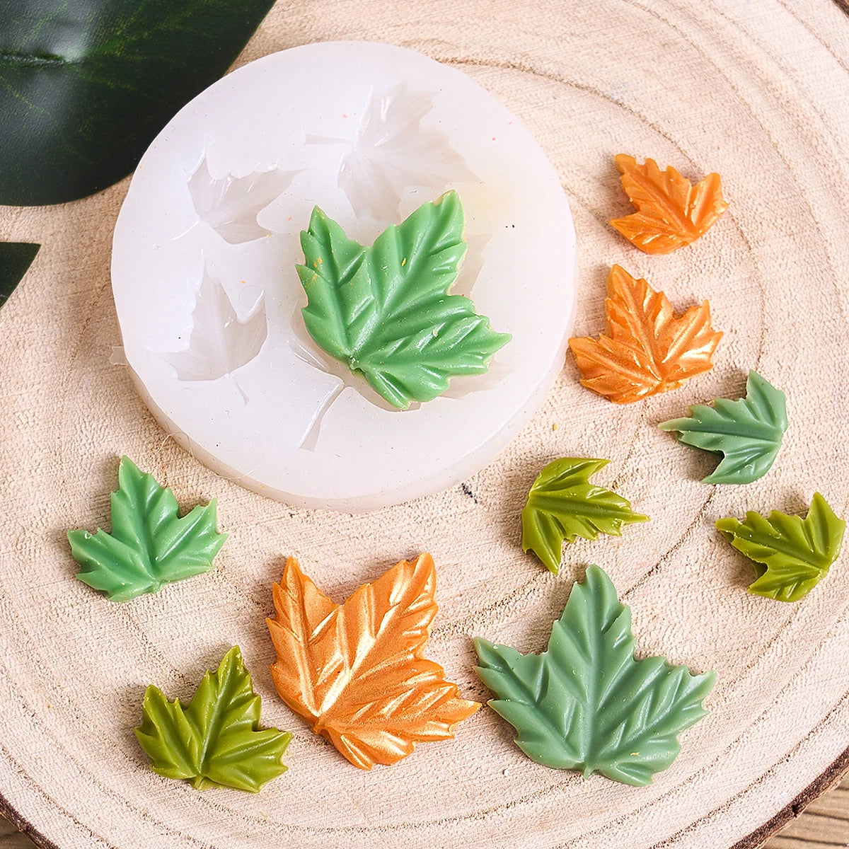 Halloween Kürbis Ahornblatt Silikonform für DIY Backen Basteln