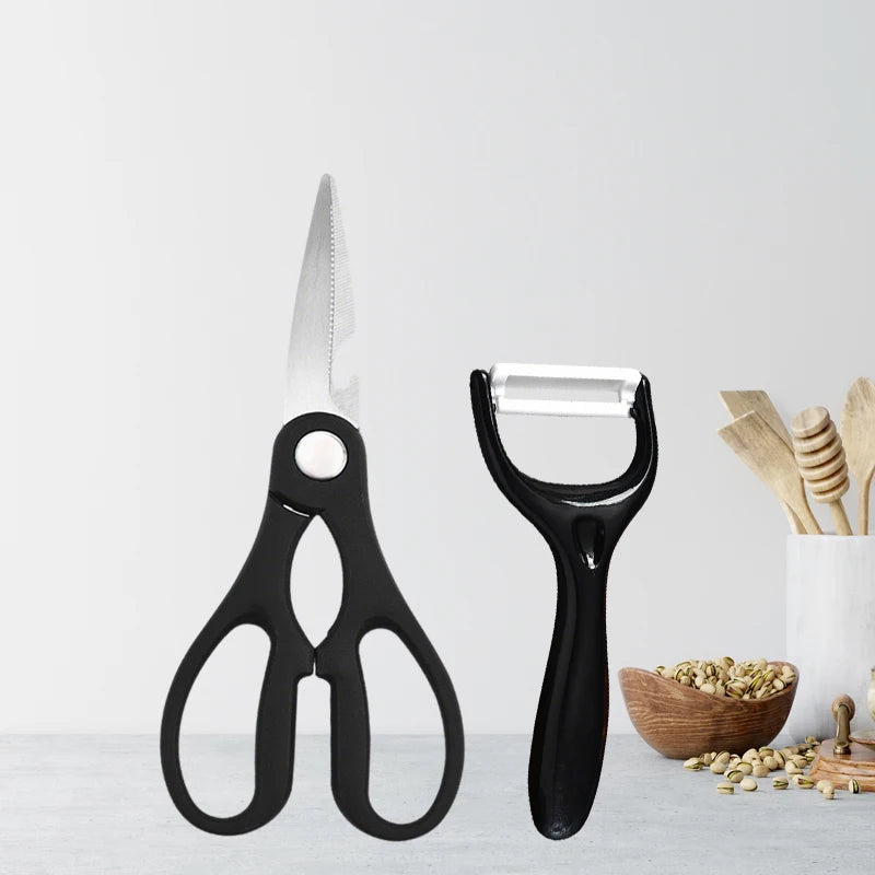 Ultrascharfe Edelstahl Küchenschere Mehrzweck für Geflügel, Fleisch, Knochen