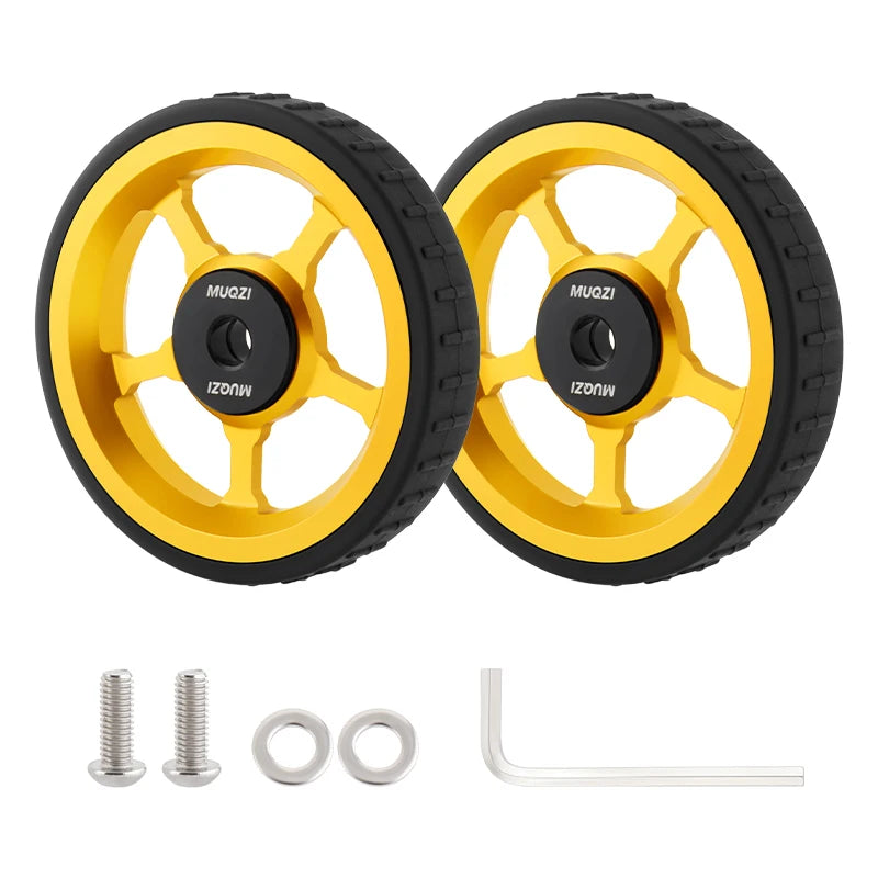 MUQZI Eazy Wheels Faltrad-Rollenräder, kompatibel mit Brompton-Yabubest - Home & More