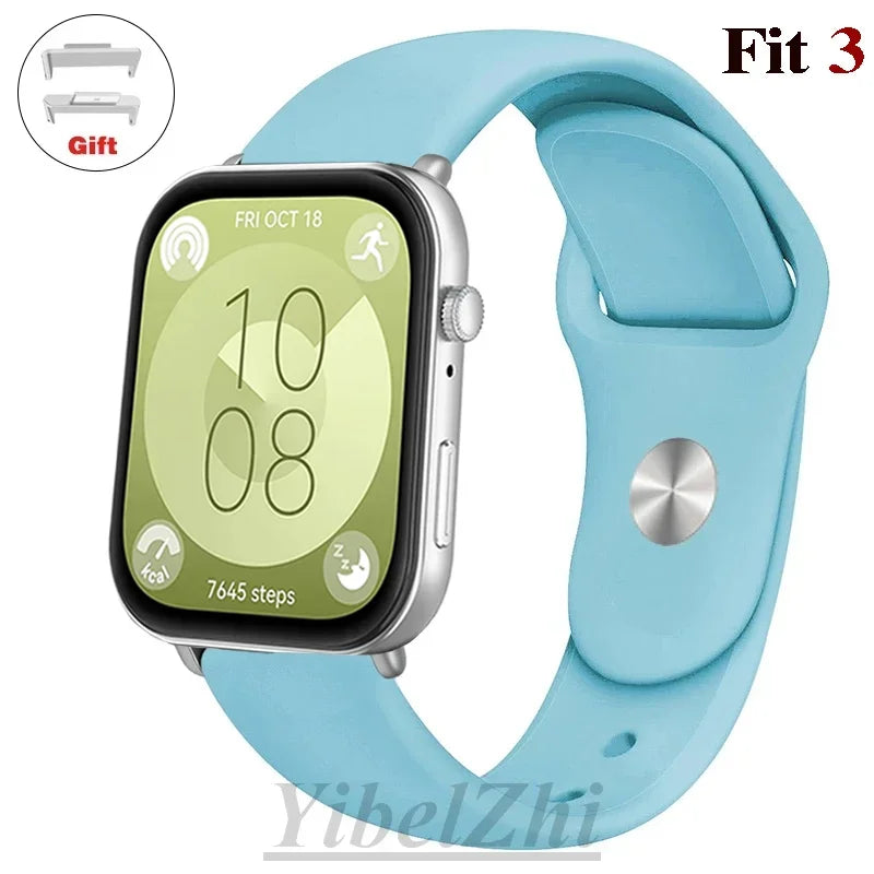 Wasserdichtes Silikonband in diversen Farben – perfekt für Huawei Watch FIT 3 - FIT 2