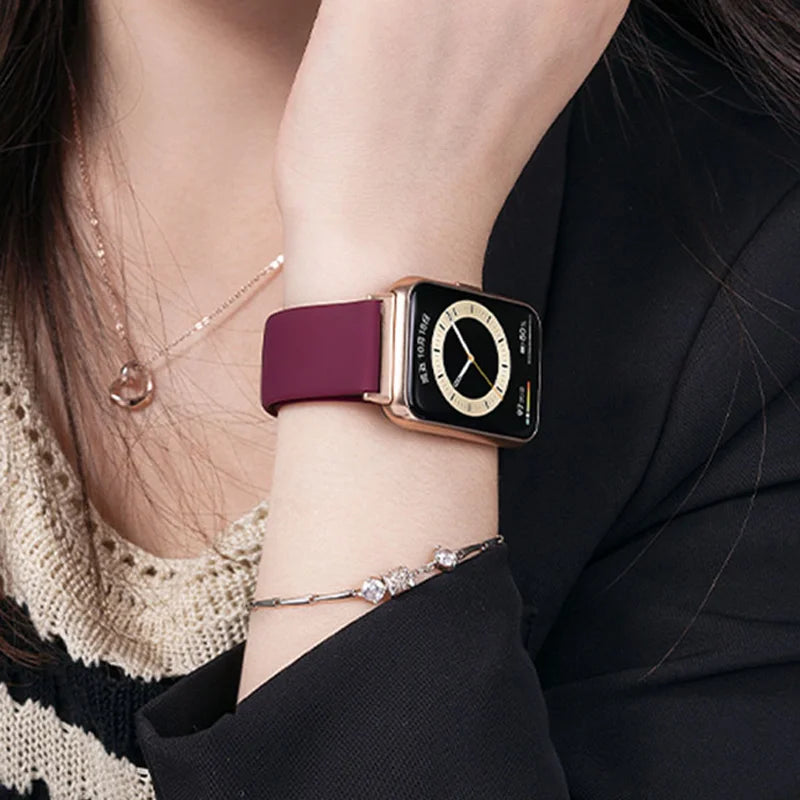 Wasserdichtes Silikonband in diversen Farben – perfekt für Huawei Watch FIT 3 - FIT 2