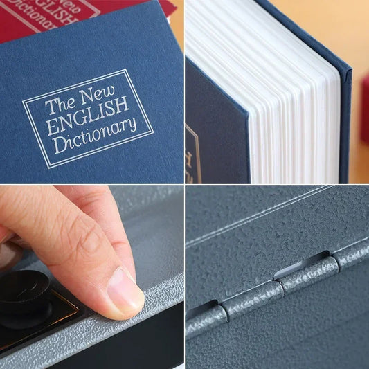 Mini Buch Safe Versteckte Geld Box mit Schloss für Schmuck und Schlüssel