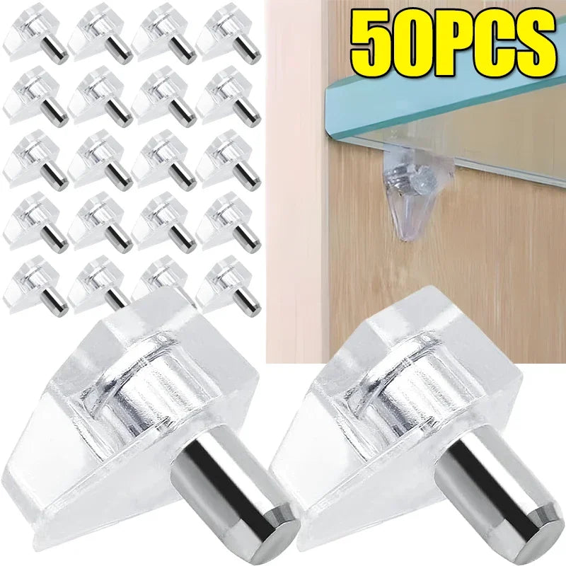 10/50x Regal Stützstifte Kunststoff für Schrank Kleiderschrank Glasböden