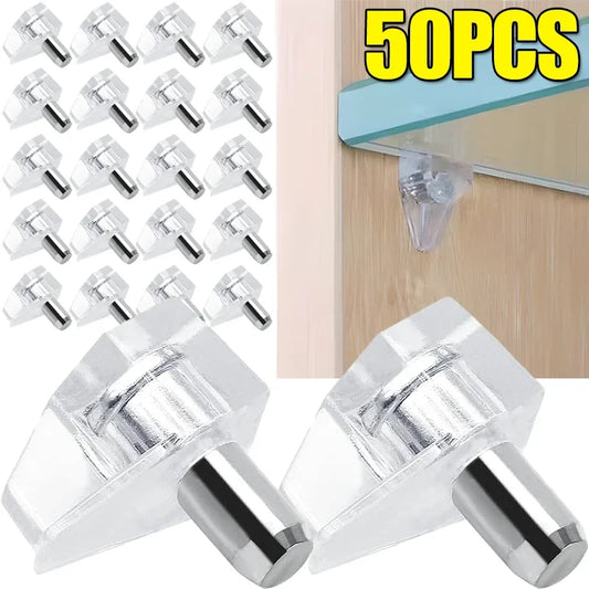 10/50x Regal Stützstifte Kunststoff für Schrank Kleiderschrank Glasböden