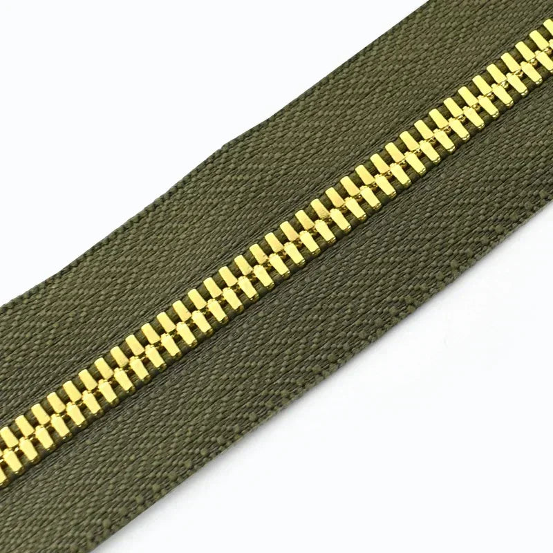 Metall-Reißverschluss Offenes Ende Zwei-Wege Reißverschlüsse Gold Silber-Yabubest - Home & More