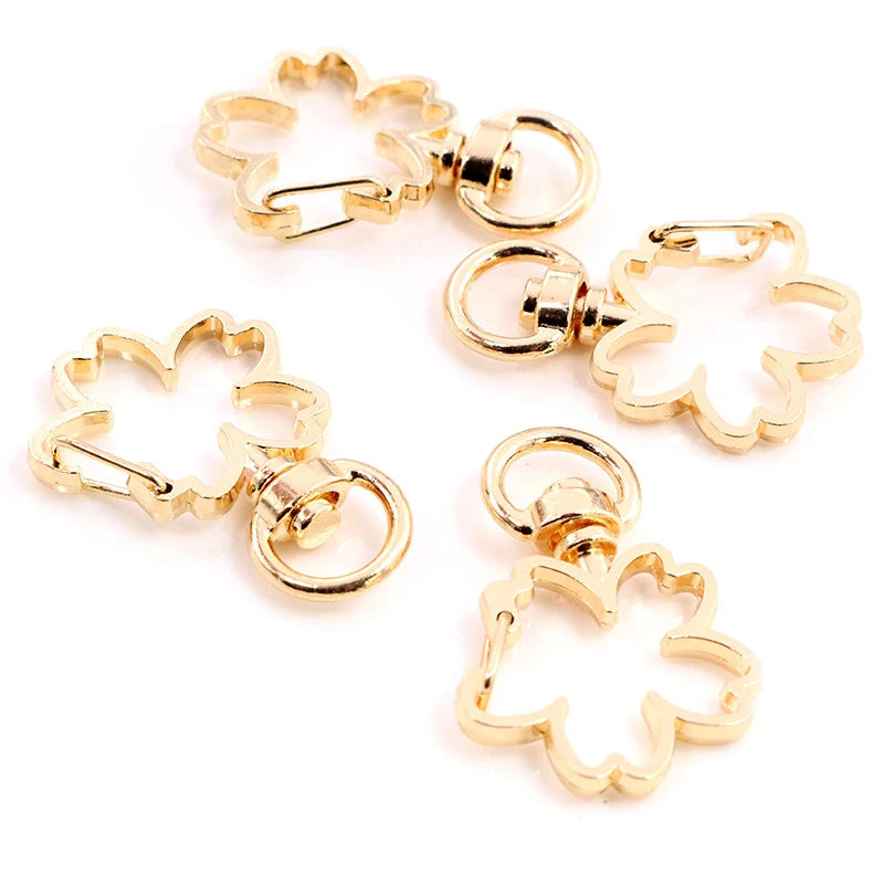 Herz Karabinerhaken Set für Schlüsselanhänger und DIY Projekte