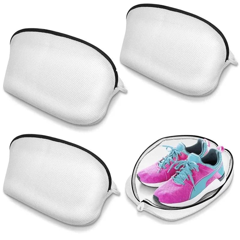 Schützender Mesh Wäschesack für Schuhe - empfindliche Kleidung mit Reißverschluss