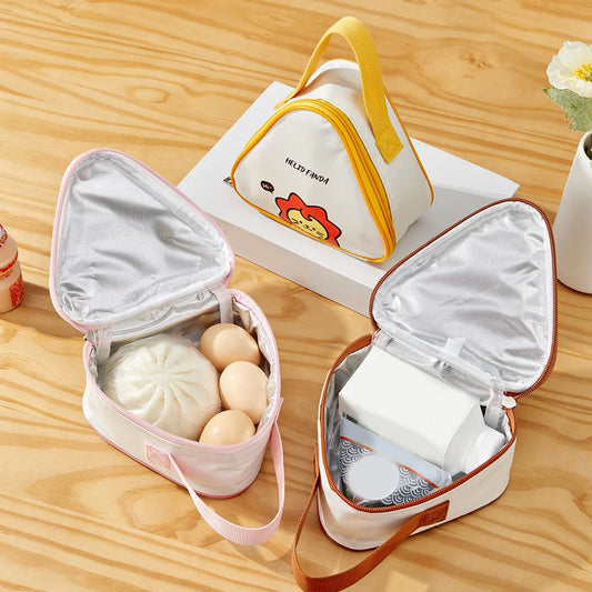 WORTHBUY Mini Thermo-Lunch-Tasche, isoliert, ölbeständig und wasserdicht