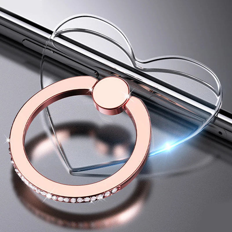 Transparenter Handy Ringhalter Ständer 360 Grad Fingergriff für Hüllen