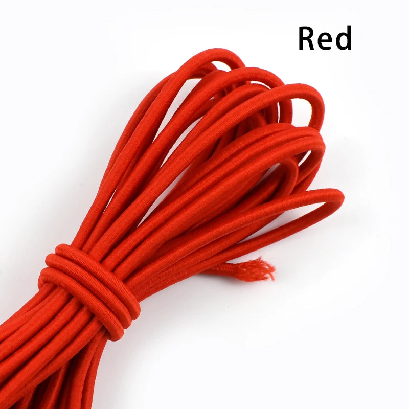 Flexibles 4mm Gummiband für DIY Kleidung, Haarbänder, Nähen