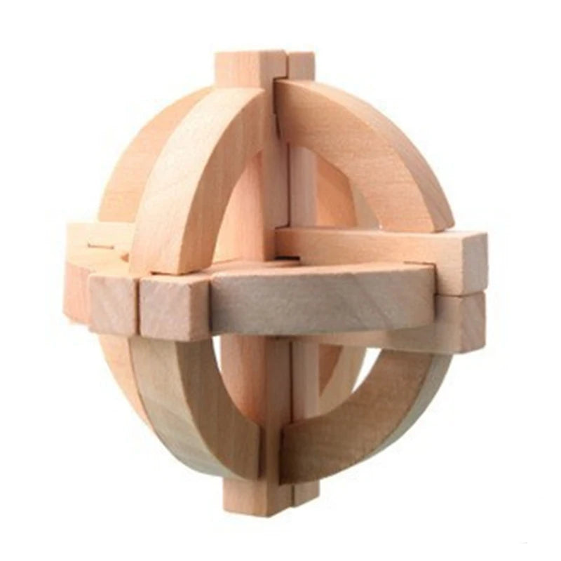 3D Holz Puzzle Kongming Luban Lock Intelligenzspiel für Kinder und Erwachsene