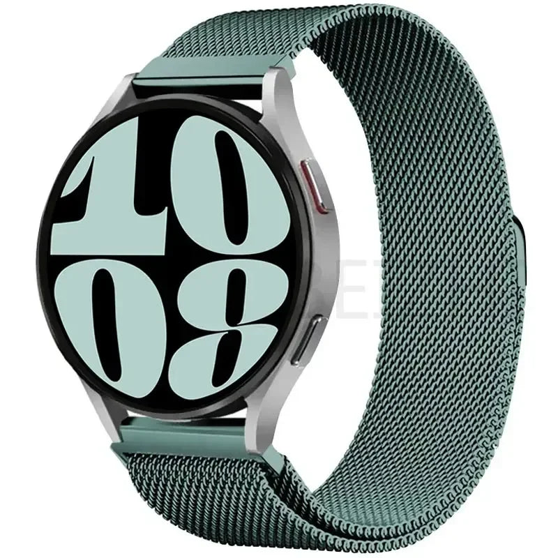 Elegantes 20/22mm Milanese Loop Magnetarmband aus Edelstahl – Unisex - Verstellbar