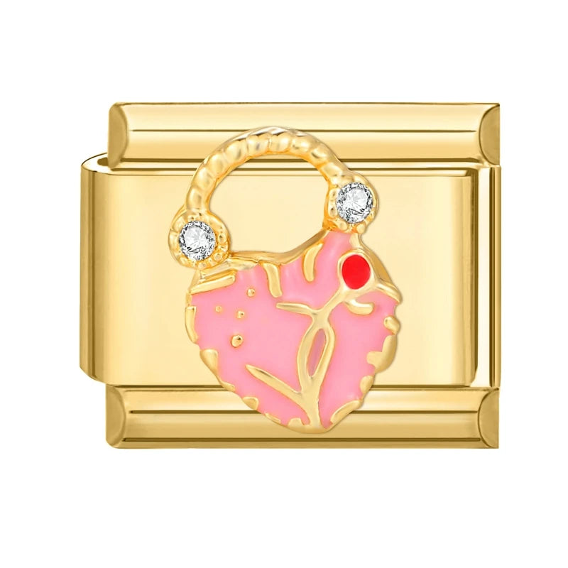 Elegantes Edelstahl Charm Armband mit Zirkon für Frauen