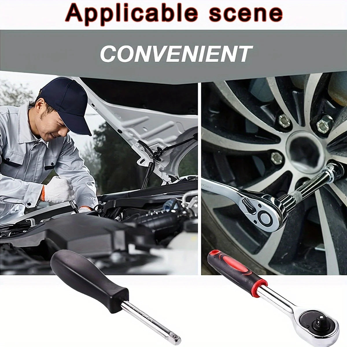 Umfassendes 46-teiliges Autoreparaturset für professionelle Wartung