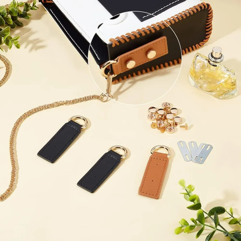 Vielseitige D-Ring Schnallen mit Schrauben für Taschen und Lederprojekte