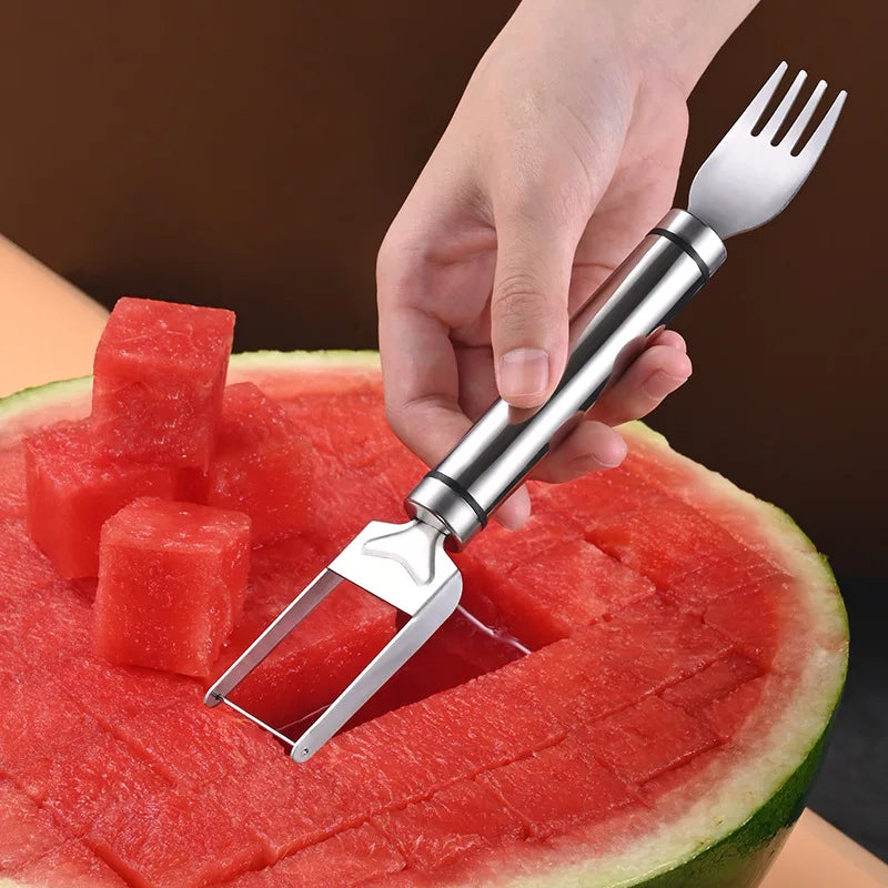 Edelstahl Obstteiler für Wassermelone Melone Drachenfrucht Slicer