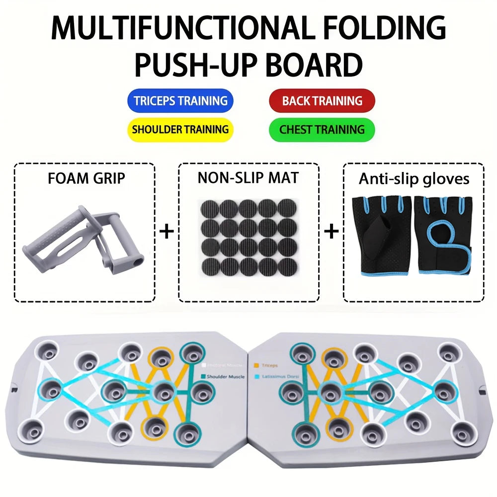 Tragbares multifunktionales Push-up-Board Set für Ganzkörpertraining