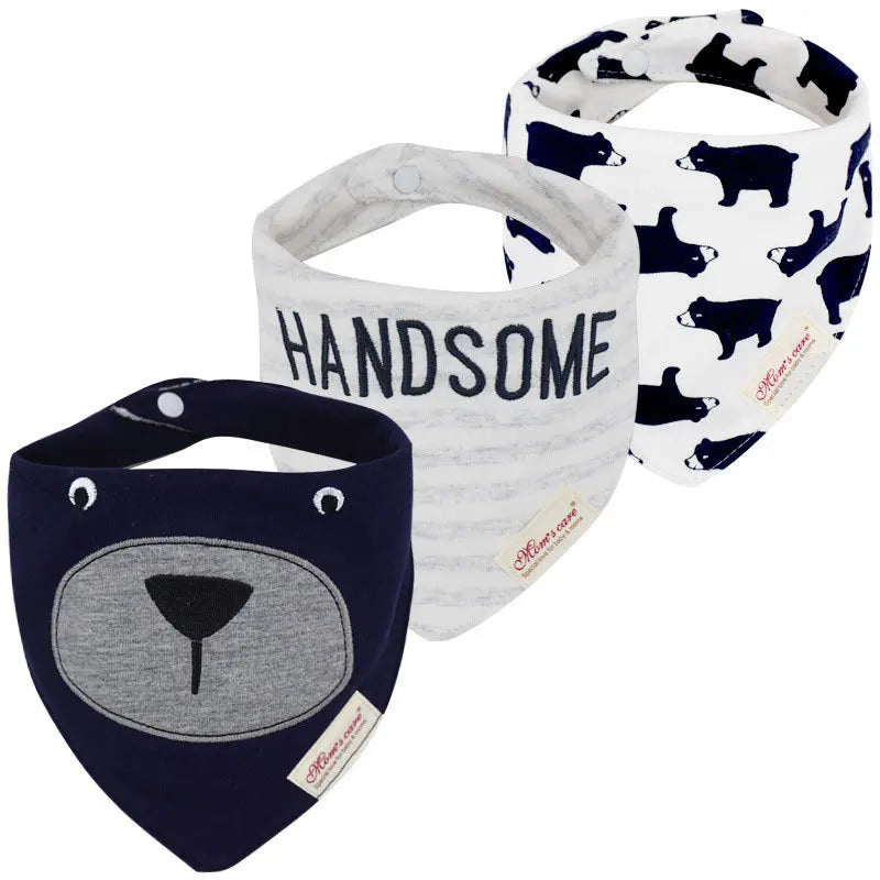 Weiches 3-teiliges Baby-Speicheltuch Set für Jungen - Mädchen – saugfähig, unisex