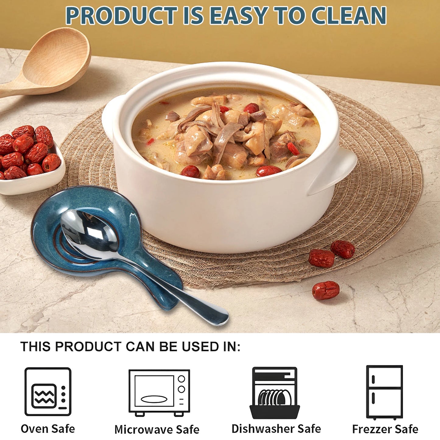 Keramik Topf Regal Löffel Halter Küchenorganisator für Kochlöffel und Geschirr