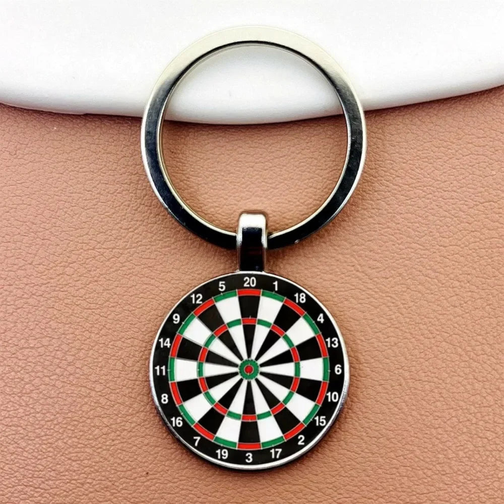 Dart Ziel Schlüsselanhänger Retro Stil Metall Anhänger Unisex Geschenkidee