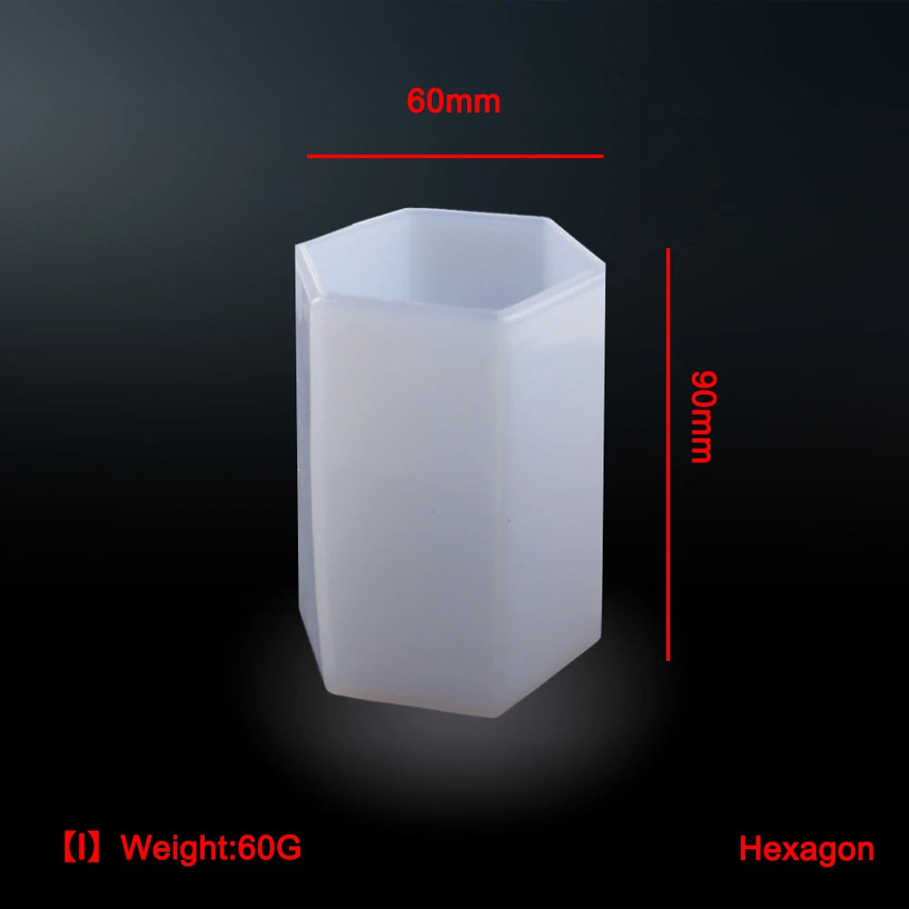 Vielseitige Silikonform für DIY Epoxidharz Kerzen und Schmuck 10 Stil