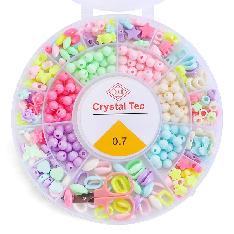 DIY Tonperlen Armband Set mit Buchstaben Alphabet Charms Schmuck basteln