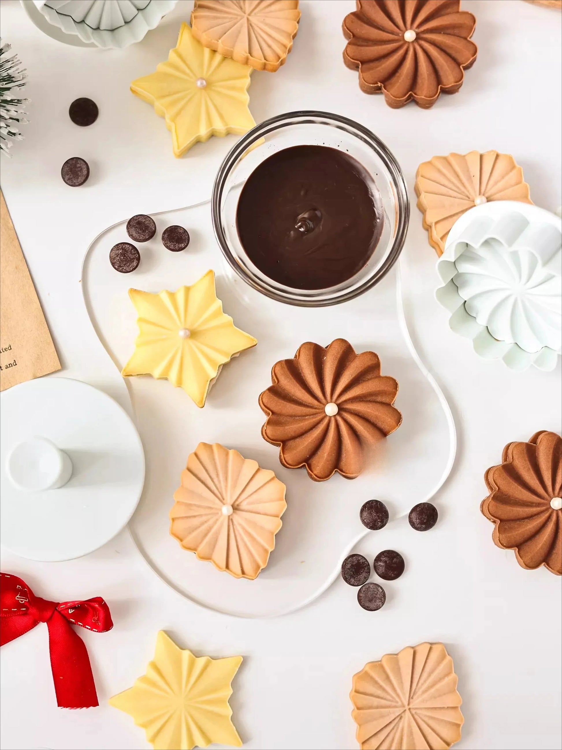 Praktischer 3D Keksstempel aus Kunststoff für kreative Kekse