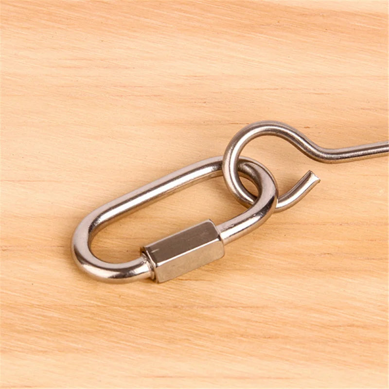 Edelstahl Vogelspielzeug Spieß Hängender Halter für Papagei Sittich