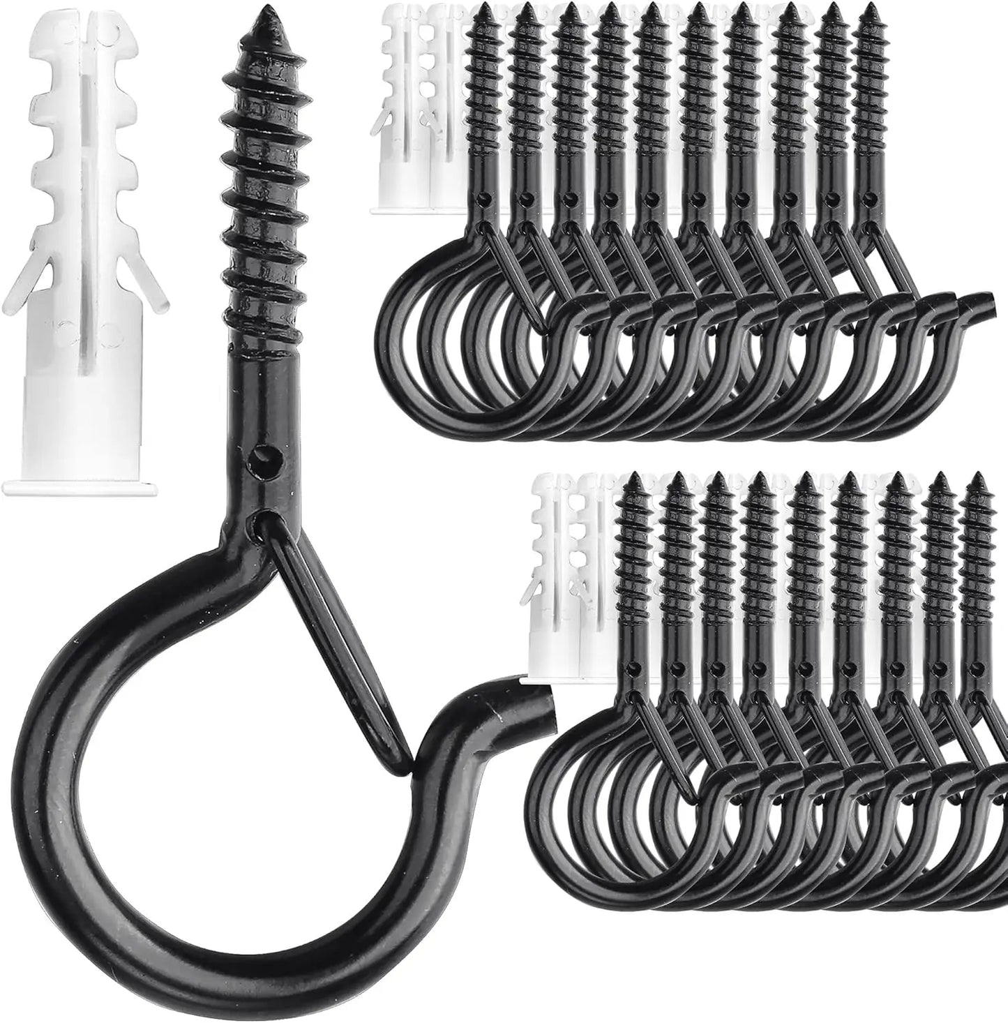 20er Set Robuste Schraubhaken 5.6cm für Pflanzen Lichterketten