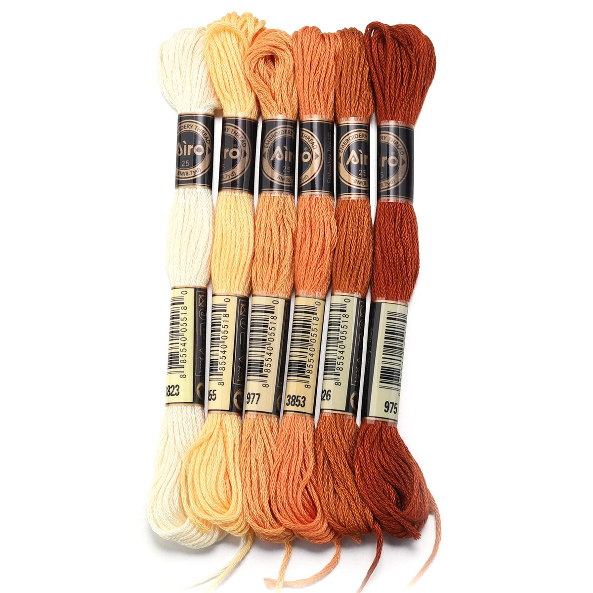 Umfangreiches Set Stickgarn für Handarbeiten mit bunten Farben