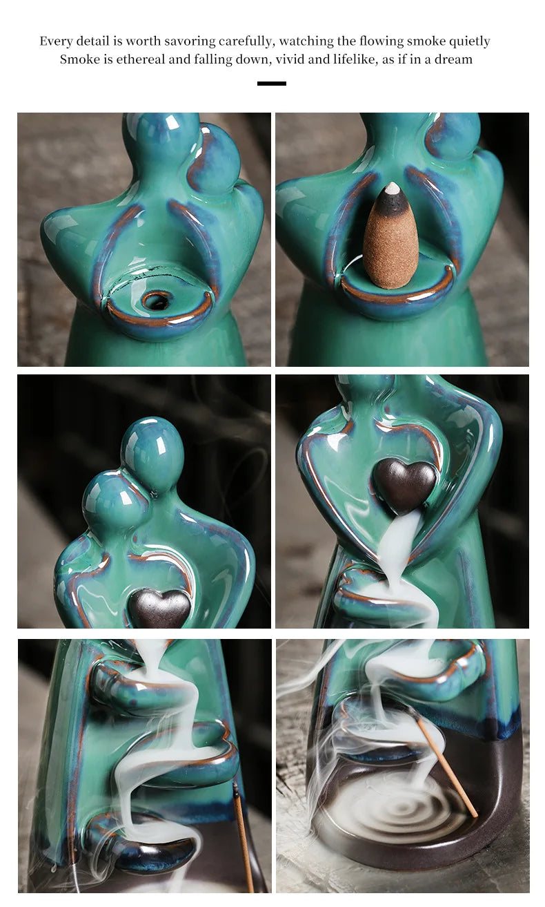 Kreativer Keramik Weihrauch Brenner für Wohnraumduft