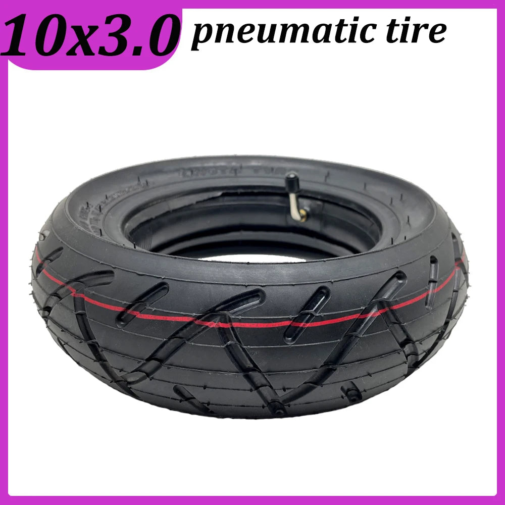Robuster 10x3.0 Gummi-Pneureifen mit Butyl-Innenrohr für E-Roller